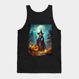 Halloween Scene - Witch Tank Top